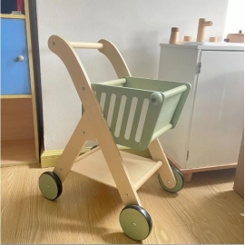 Family Toys Wooden Children's Shopping Cart Boys And Girls Supermarket Birthday Gift Toddler 2-6 Years Old New Hot 