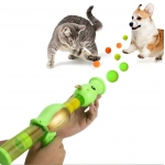 Interactive Cat Toy Ball Pea Aerodynamic Shooter Cats Game Dogs Soft Bomb Launcher Kitten Toys Launch Training Children Pet Gift