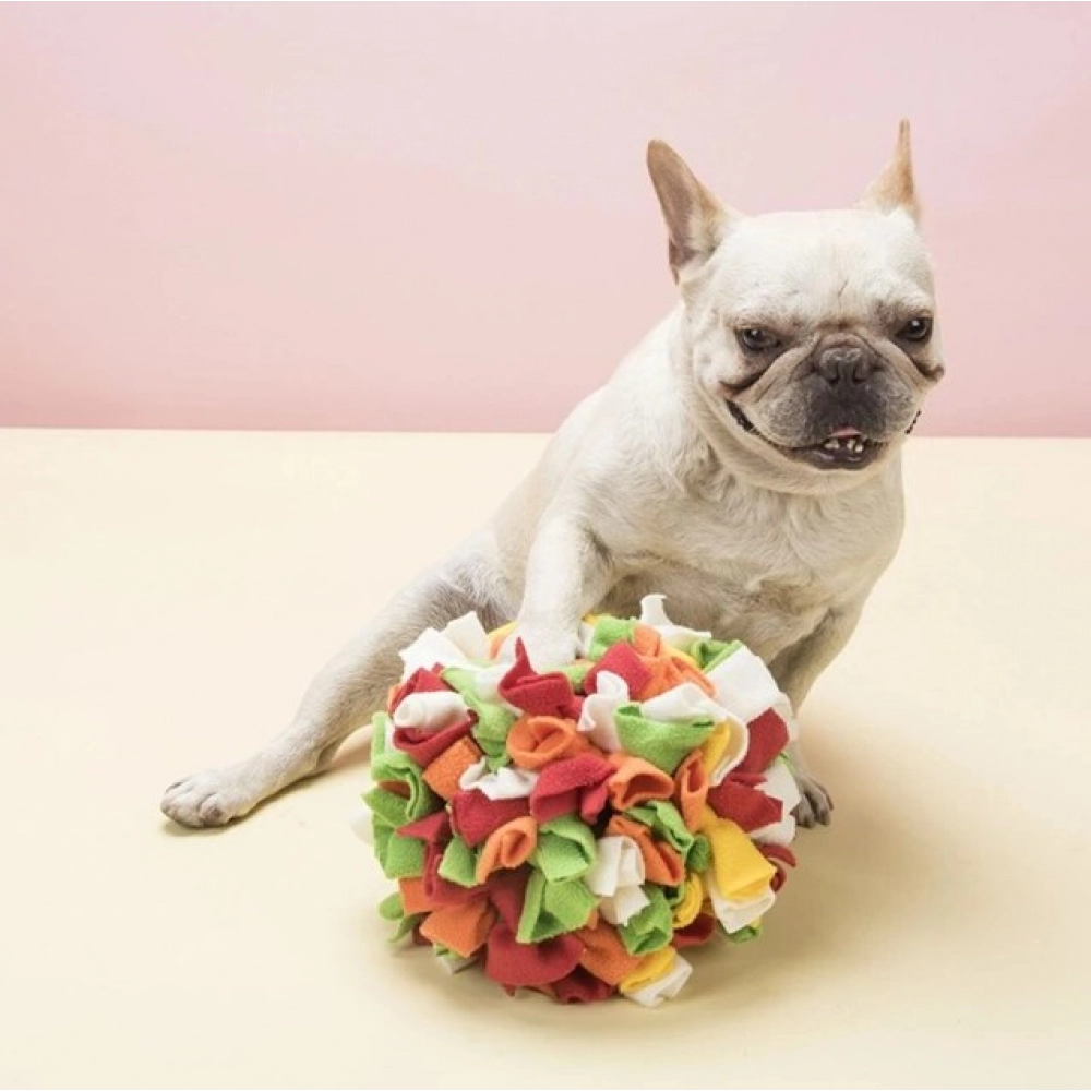 Dog Sniffing Puzzle Ball Interactive Toy Portable Pet Snuffle Ball Encourage Training Educational Pet Slow Dispensing Feeder Toy