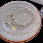 New Fashion Unique Design Elegant Delicate Baroque Pearl Bracelet Ladies Premium Jewelry Birthday Party Gift Accessories