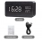 Alarm Clock LED Digital Wooden USB/AAA Powered Table Watch With Temperature Humidity Voice Control  Electronic Desk Clocks