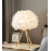 Feather Bedroom Table Lamp Modern Bedside Lamp Living Room Coffee Shop Wedding Christmas Decoration Romantic Goose Feather Lamp